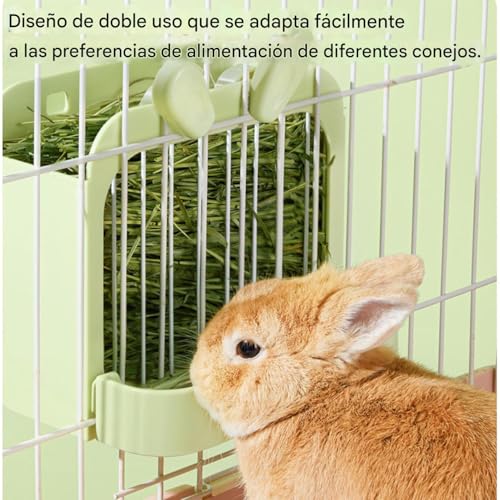 Cesta de almacenamiento de heno metálica y duradera para jerbos 6