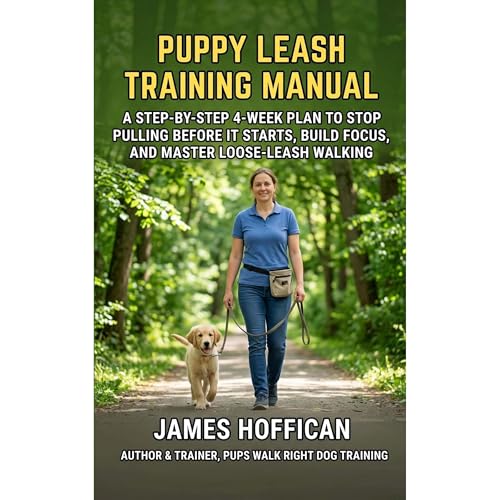 Puppy Leash Training Manual Audiolibro Por James Hoffican arte de portada