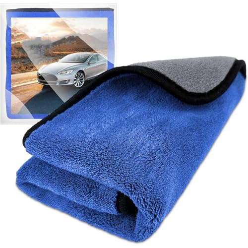 ZHyuanhang 2 PCS Extra Large Thick Microfibre Car Drying Towel for Hyundai Sonata 2020-2025, Dual-Sided Car Care Microfibre Cloths, Ultra Absorbent Lint Free Wash Cloth, 60 * 180cm