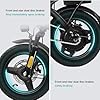 Electric Bike for Adults Teens, Commuter City Foldable ebike with 560W Motor and 48V Battery, 24MPH 3-Level Assist, Dual Disc Brakes,14" Compact Folding Electric bicycle with UL 2849 Certified #5