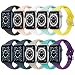 Produktbild Armband Apple Watch, Kompatibel für Apple Watch Armband 38mm 40mm 42mm 44mm, Schlank Dünnes Weiches Silikon Sportarmband mit Edelstahlschnalle für Apple Watch SE/iWatch Armband Series 6 5 4 3 2 1