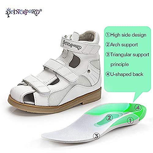 princepard Orthopedic Shoes for Flat Feet O/X Leg Arch Support Corrected Care Summer Closed-Toe Corrective Sandals Kids Toddler Girls3