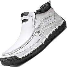 Mens Boots For Men High Top Chelsea Leather Shoes Casual Dress Loafers Mens White Black Brown Size Boot Man Shoe Formal Oxford