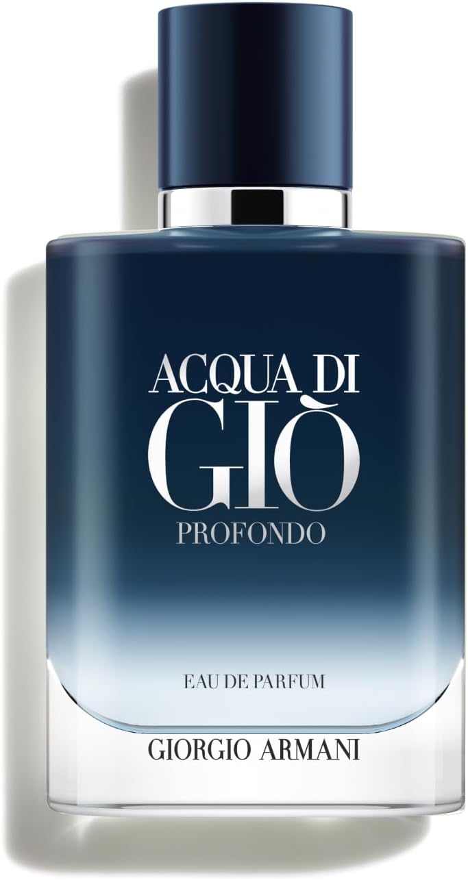 Armani beauty – Acqua di Giò Profondo – Eau de Parfum – Cologne for Men – Fresh & Aromatic Men’s Fragrance – Mandarin, Lavender, Cedarwood Notes - 3.3 Fl Oz
