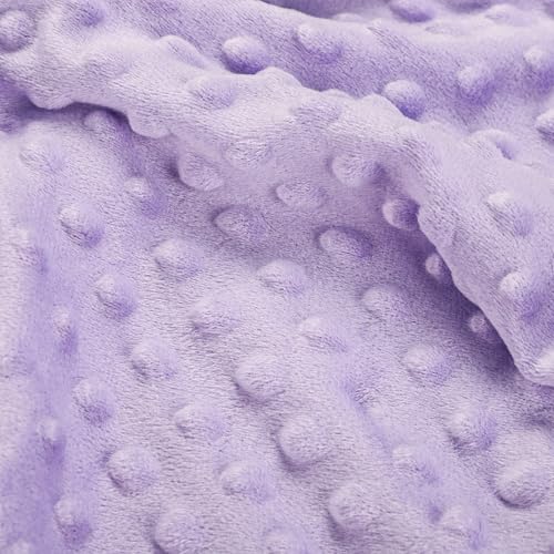 Image of SWESEN Baby Blanket for Girls, Super Soft Double Layer Minky Blankets with Dotted Backing, Purple Floral Toddler Newborn Nursery Bed Blanket, 30 X 40 Inches