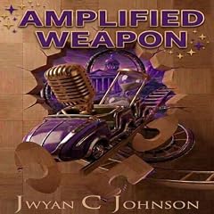 Diseño de la portada del título Amplified Weapon: A Cozy Mini-Mystery