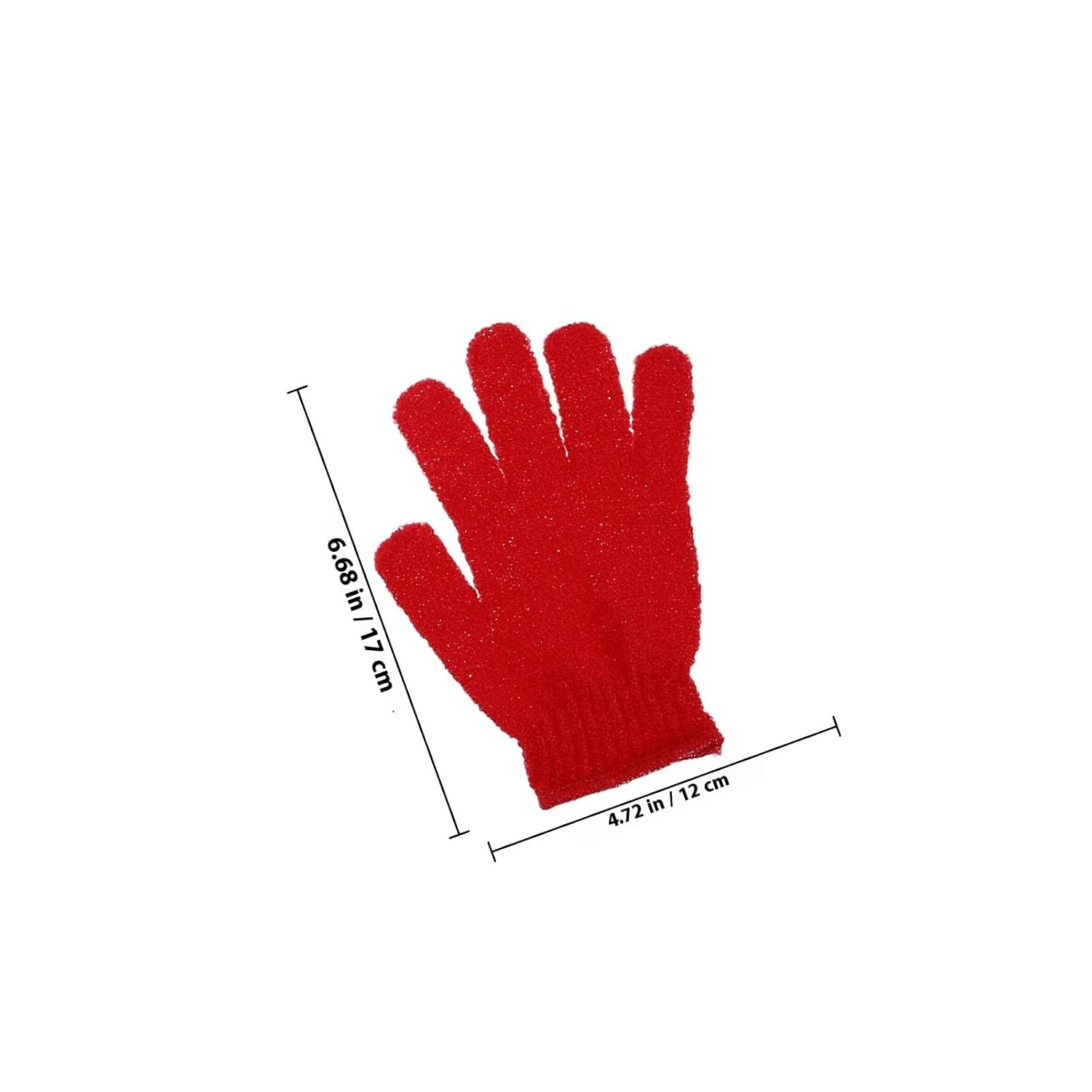 6 Pairs Exfoliating Nylon Body Scrub Gloves Bath Mitts for Shower Deep Cleansing Dead Skin Removal Spa Use
