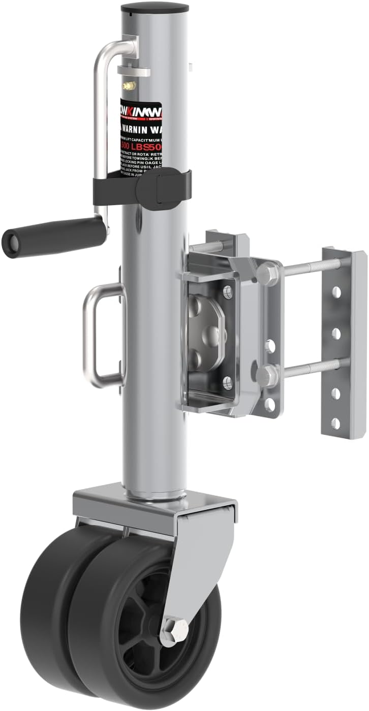 2000 lbs Upgraded Boat Trailer Jack, 10" Lift, Bolt On Trailer Jack for RV, Boat and More, Black