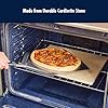HENCKELS BBQ Pizza Stone for Oven and Grill, Cordierite Baking Stone for Crispy Crust, Heavy Duty Ceramic Stone for Outdoor Pizza Cooking, White