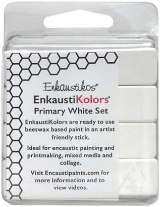 Enkaustikos EnkaustiKolors Primary White Set of 4 Encaustic Sticks