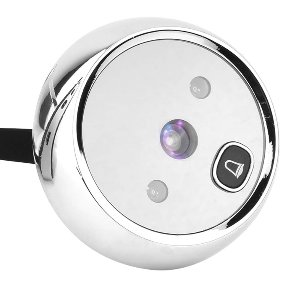 Cámara De Timbre De Video, Cámara De Timbre Inalámbrica, Timbre De Visión Nocturna Por Infrarrojos Hd, Timbre Inalámbrico Lcd De 3 Pulgadas, Visor De Mirilla De 90 Grados, Para Seguridad En El Hogar