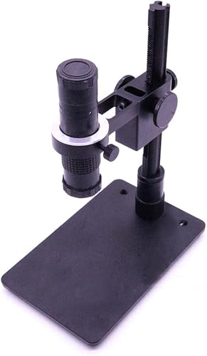Miniatura 4 de USEEV Microscope Adapter Aluminum Alloy Stand USB Microscope Stand Holder Bracket Portable Foothold Table Frame for Microscopio Repair Soldering