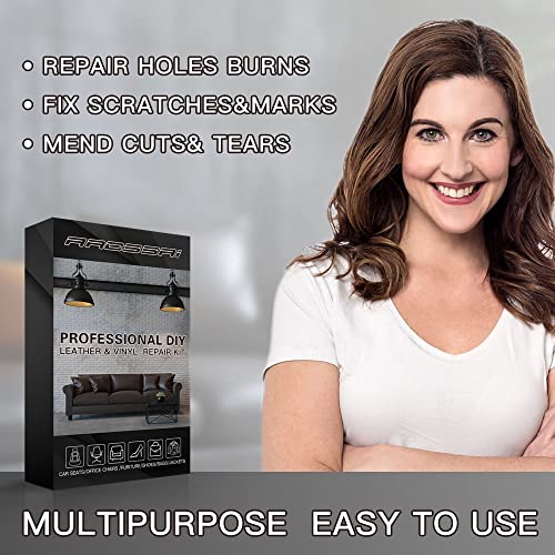Arcssai Arcssal Leather Repair Kit For Furniture, Sofa, Jacket, Car Seats And Purse. Super Easy Instructions To Match Any Color, Restore Any Material, Bonded, Italian, Pleather, Genuine #TOP6