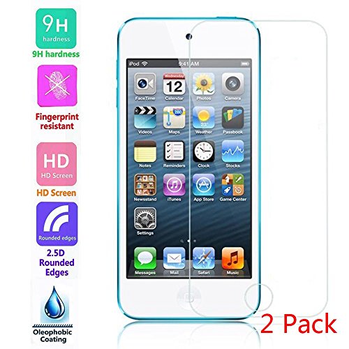 Whiteoak Premium TEMPERED GLASS Screen Protector for Apple iPod Touch 5 5g 5th Generation (0.3mm, 9H Hardness, 2.5D Rounded Edges) (2 Pack)With Free Universal Touch Screen Stylus Whiteoak Premium TEMPERED GLASS Screen Protector for Apple iPod Touch 5 5g 5th Generation (0.3mm, 9H Hardness, 2.5D Rounded Edges) (2 Pack)With Free Universal Touch Screen Stylus