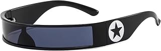 AUGEN Modern Rectangular Plastic Unisex Sunglasses UV 400 Protected Medium Size (211) Price In India