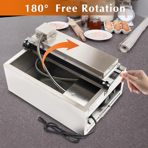 DYRABREST Taiyaki Fish Waffle Maker,Electric Commercial Fish Waffle Maker, 6Pcs Non-stick Stainless Steel Waffle Iron Baker Machine for Restaurant Cafe Snack Shop Food Stall