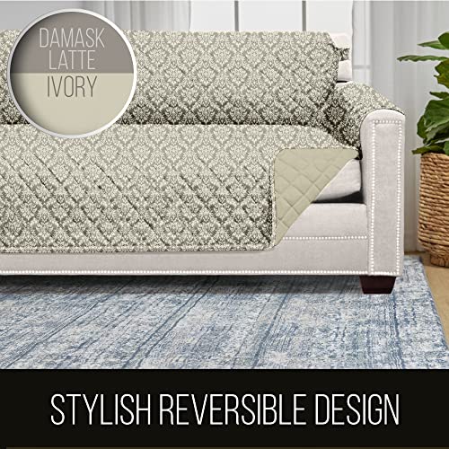 image for Sofa Shield Couch Slip Cover with Patented Strap, Cushion Protector, U