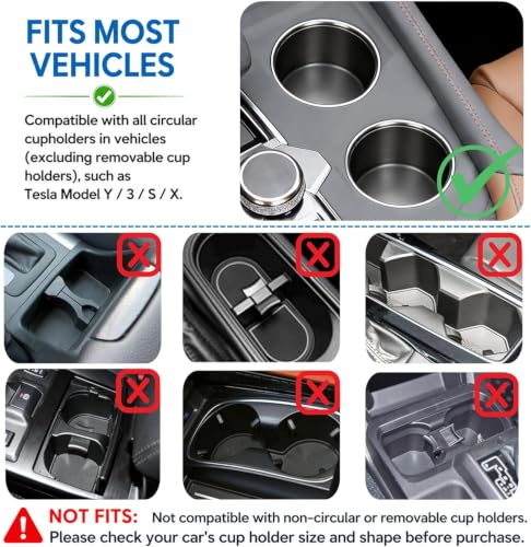 Car Desk for Laptop 360° Rotating Tesla Tray with Cup Holder Phone Stand by AONOX - Used condition - Image 3