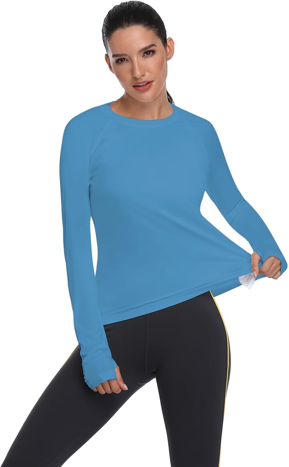 HISKYWIN Women's UPF 50+ Sun Protection Long Sleeve Shirts Outdoor Hiking Fishing Tops
