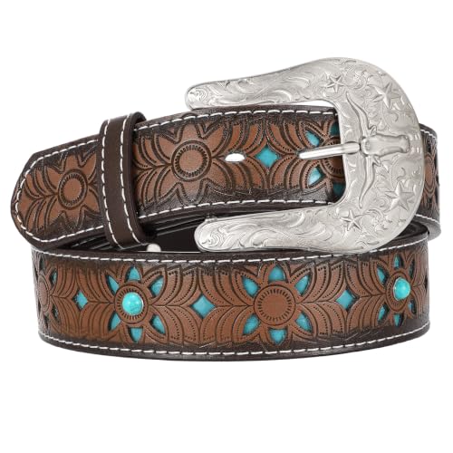 Image of BELTROAD Western Belts for Men Women 1.5 inch Vintage Country Belt for Jeans