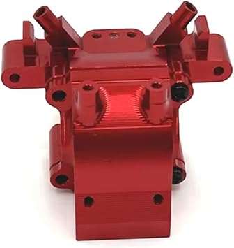 RC Parts Compatible with Wltoys 12423 12427 12428 12429 FY01 FY03 FY08 Metal Front Gearbox Housing Gear Box Differential Case 1/12 RC Car PartsRed