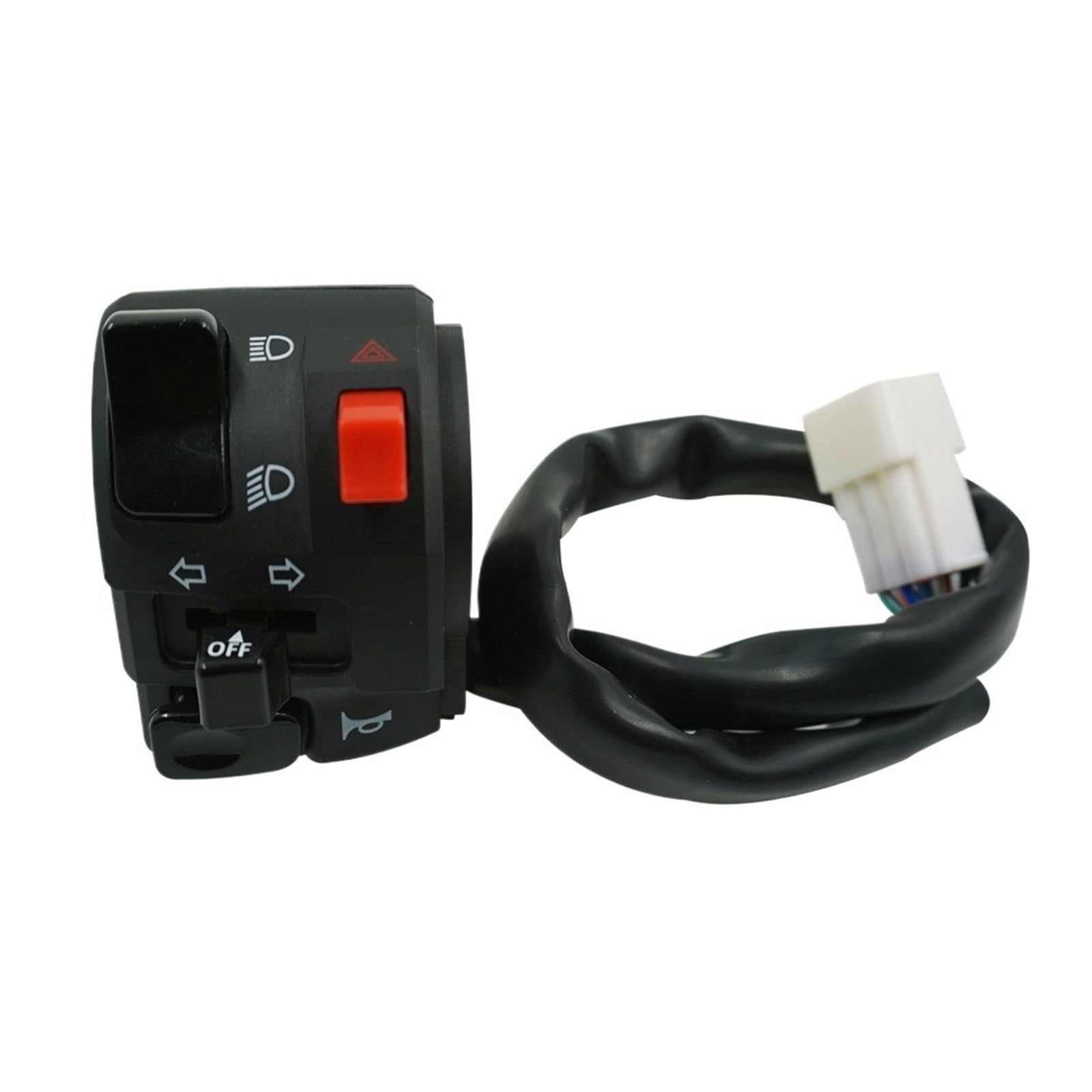Manubrio Interruttore Interruttori Moto Pulsante Clacson Moto Indicatore Di Direzione Fendinebbia Elettrico Interruttore Controller Manubrio Avviamento Luce Motociclo Interruttori(Left)