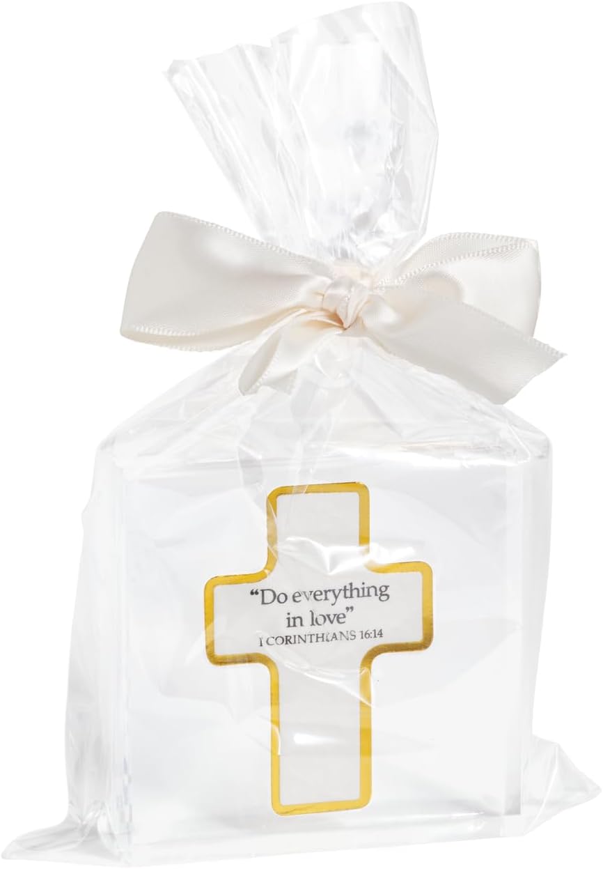 Mud Pie White He First Paper Acylic Plaque