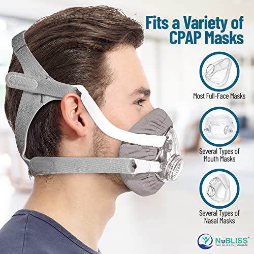 CPAP Mask Liners - FSA & HSA Eligible 4-Pack Soft Cushion Mask Cover Compatible with F20 & F10 - Washable, Reusable, Lightweight