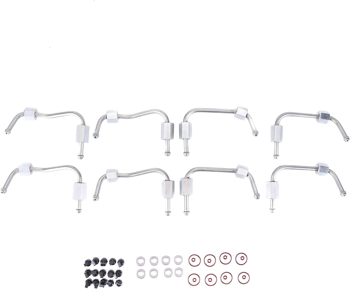 Diesel Fuel Injector Line Seal Kit Engine Fuel Line 6.7L Super Duty Fuel Injector & Tube Seal Kit Compatible with 2011-2019 Ford F250 F350 F450 F550 BC3Z9229A / BC3Z9229B