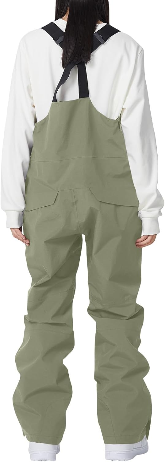 Snow Suits for Women Straight Leg Snow Bibs Pants Winter Waterproof Windproof Snowboarding Clothes