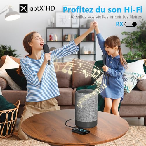 1Mii ML300 Transmetteur Récepteur Bluetooth 5.3 pour TV vers Casque – vue 5
