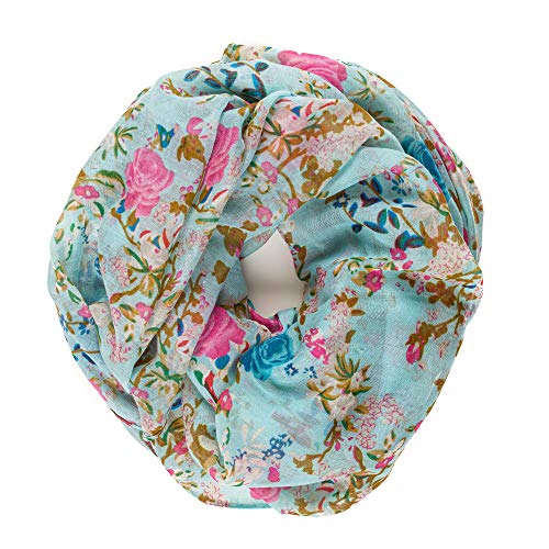 Scarf For Women Lightweight Floral Flower For Spring Fall Winter Scarves Shawl Wrap (Nf191-6) #TOP2