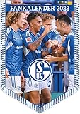 FC Schalke 04 2023 - Bannerkalender - Fan-Kalender - Fußball-Kalender - Wand-Kalender - 29,7x42 - Sport