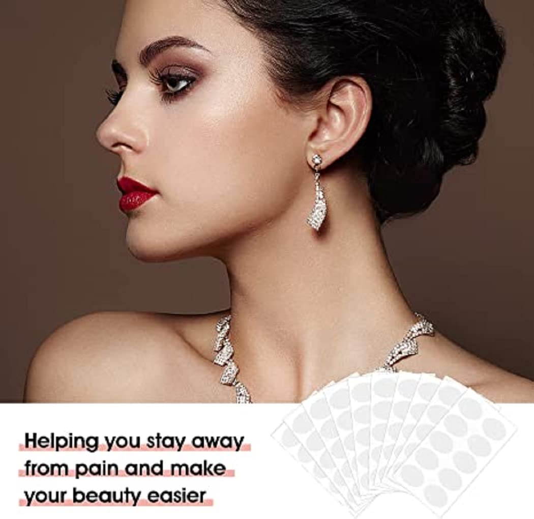 TRICSTER Ear Lobe Tape/Invisible Ear Lobe Support Patch for Pierced Ears - Eliminates the Look of Torn or Stretched Piercings - Protects Healthy Ear Lobes from Tearing (Pack of 30) 7 51++LYJkvNL. SL1050