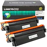 LINKYO Compatible Toner Cartridge Replacement for HP 410X 410A CF410X (Black, High Yield, 2-Pack)