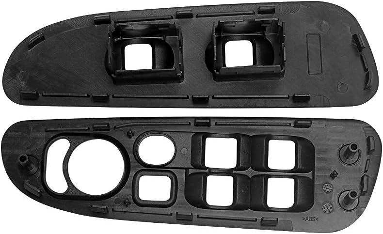 70% оƒƒ Dіѕсоunt BASIKER Driver & Passenger Black Door Window Switch Panel Bezel for 2002-2010 Dodge Ram 1500 2500 3500 Front Right & Left Window Button Border Trim