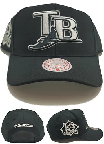 Mitchell & Ness Tampa Bay Devil Rays New Panda Pro Classic Cooperston Edtion Black Era Snapback Era Hat Cap