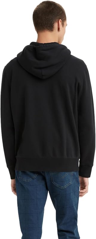 Levi's Men's Core Zip Up Hoodie, (New) Jet Black, Large image 2