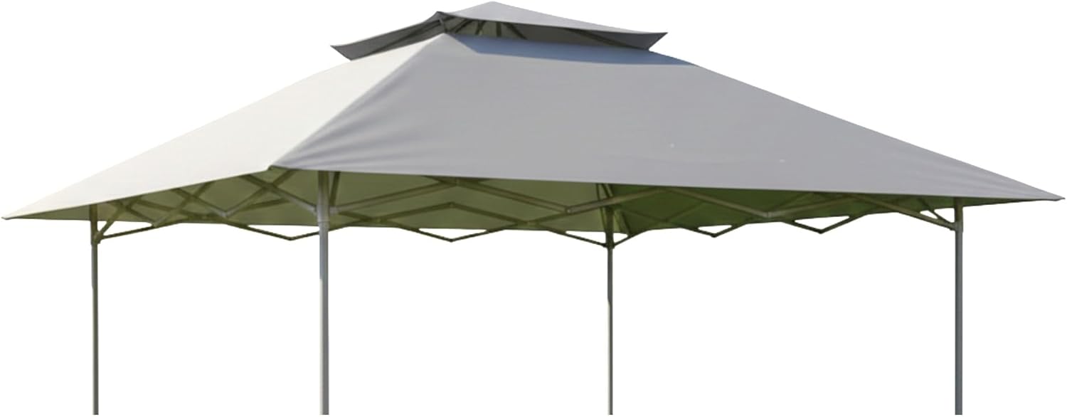 Garden Winds Reinforced Replacement Canopy Top Cover Compatible with The MasterCanopy, ABCCanopy, and Cooshade 13' x 13' Instant Shelter - Classic Stone, Riplock 350