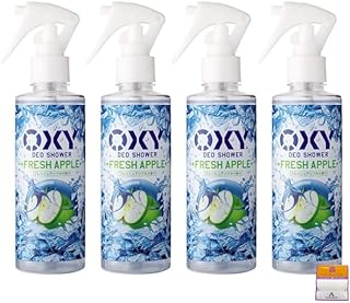 【4個セット】オキシ0XY 冷却デオシャワー フレッシュアップルの香り 200ml×4個 Anniversarich プチギフト付