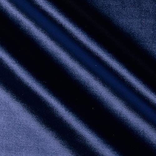 Glam Upholstery Velvet Sheen Navy, Fabric by the Yard