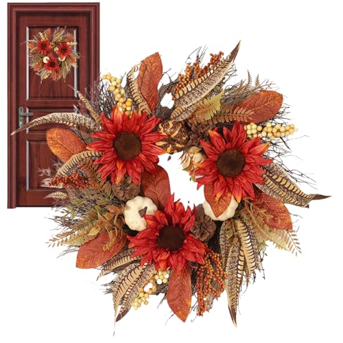 Couronnes pour porte d'entrée pour des vacances d'automne réussies