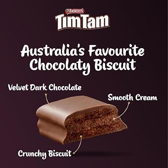 Tim Tam Biscuit Bars Milk Chocolate Coating + Dark Chocolate Coating 163g Each (Pack of 2)