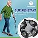 Smart Walking Cane with LED Light - Foldable, Adjustable Cane with Flashlight & Alarm for Seniors, Men & Women - Self Standing Tripod Cane - Collapsible Travel Support Stick