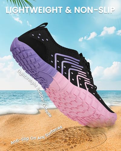 Image of Water Shoes for Women Men Quick-Dry Barefoot Shoes Breathable Aqua Socks for Swim Beach River Pool Lake Hiking Surfing Kayaking