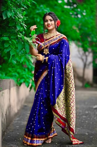 Image of NEW COLLECTION Women's Odisha Handloom Sambalpuri Pata Saree Temple Border Pasapalli Bomkai Buti Boyanika Design Saree Banarasi Soft Papa Silk Simple Ethnic Orissa Sari with Blouse Piece