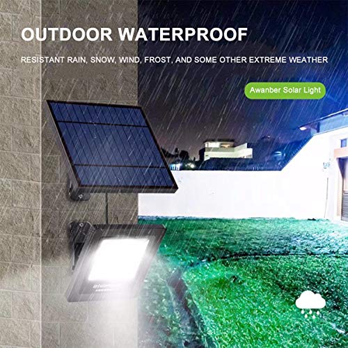 Awanber Solar Powered Lights Outdoor, Bright White Light Ip65 Waterproof Auto Dusk To Dawn 350° Adjustable Solar Security Flood Lights For Barn, Garden, Garage, Pathway, Yard, Patio, Lawn, Balcony #TOP4