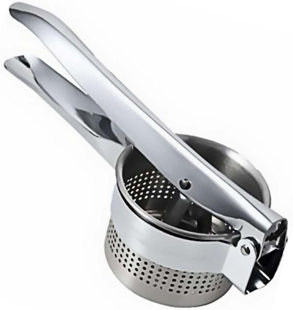 Manual Stainless Steel Potato Masher Handheld Vegetable Crusher Kitchen Gadget for Home and Restaurant Use Comfortable Grip Food Masher Tool