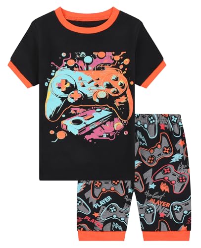 Benaive Boys Summer Pajamas 4 Pieces Kids Pajama Shorts Toddler Boy Pjs Cotton Sleepwear Size 2T - image 2