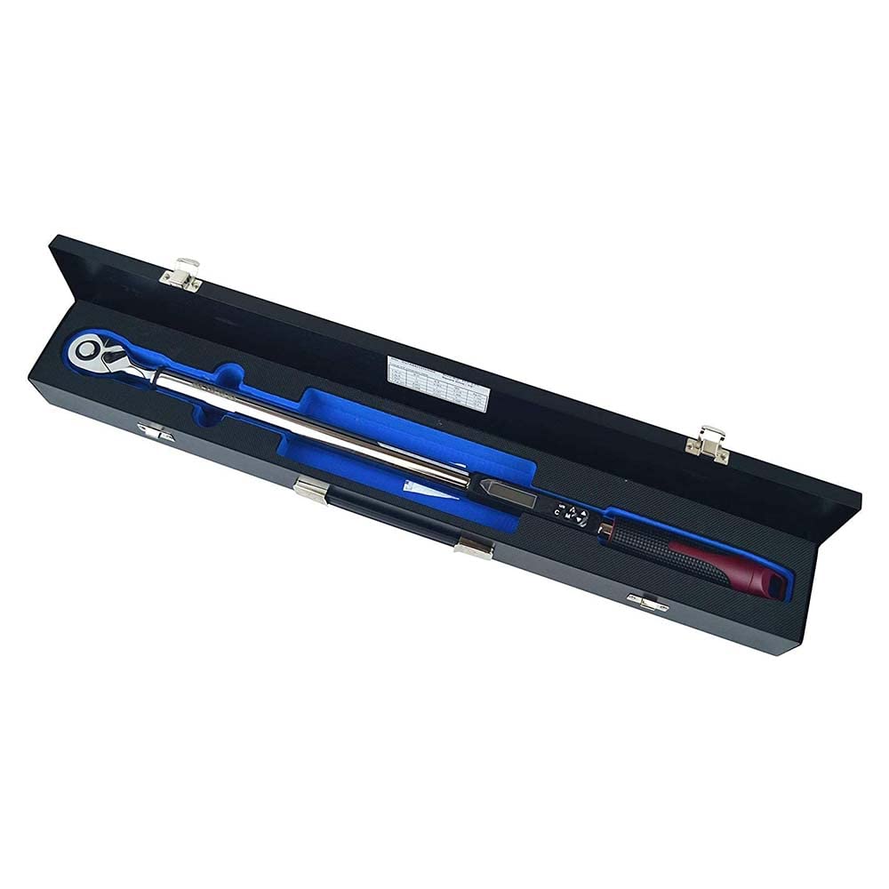 ACDelco ARM303-4A Llave dinamométrica digital 1/2" (17-340 Nm) con alarma y flash LED Notificación con funda protectora de acero forrado de espuma - Certificado de calibración ISO 6789